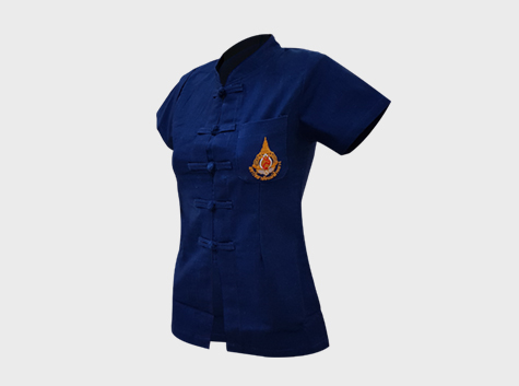 05 เสื้อเหม้อฮ่อมคอจีน มฟล