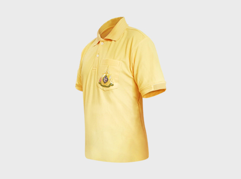 08 เสื้อโปโลสีเหลือ ร10